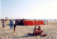 Dinner party on the beach