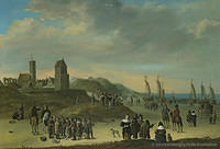 Cornelis Beelt 1670-fc oudste schilderij van wijk aan zee 0E